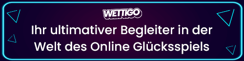 wettigo-casino Werbebanner für Online Glücksspiel mit Wettigo Logo