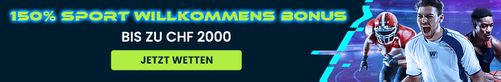 Sportwetten-GIF mit Fussball und Basketballspielern sowie Hinweis auf 150% Willkommensbonus